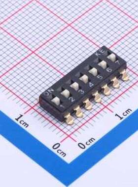 DSIC07LSGET 拨码开关 2.54mm 7位贴片高柄拨码开关 SMD-14P,6x17