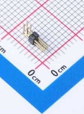 GPCB201-0202A003C1AD 排针 2x2P 间距:1mm 方针 弯插 弯插,P=1mm