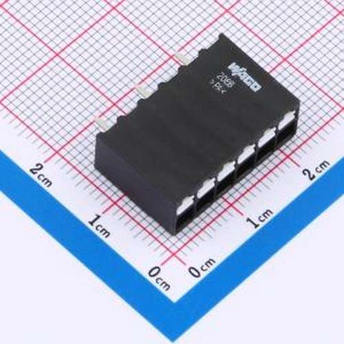 2086-1126 弹簧式接线端子 3.5mm 1x6P 每排P数:6 排数:1 插件,P=