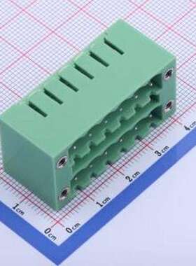 KF2EDGKVHM-5.0-2*6P 插拔式接线端子 螺丝固定 5mm 插件,P=5mm