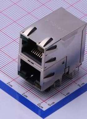 RJSAE538402 以太网连接器(RJ45 RJ11) 弯插 带LED 插件