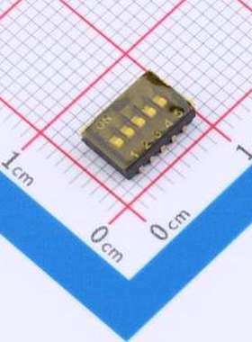THS105J 拨码开关 1.27间距 5P 拨码开关 轻触开关 SMD