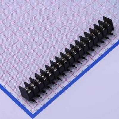 DBT30R-7.62-17P-BK-P 栅栏式接线端子 7.62mm 1x17P 每排P数:17