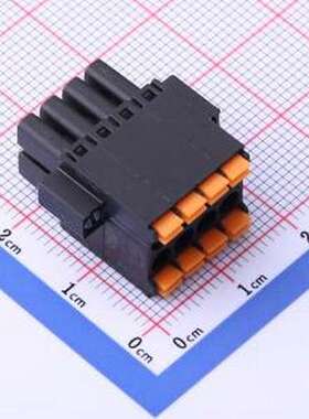 KF2EDGKSM-3.5-2*4P 插拔式接线端子 螺丝固定 3.5mm P=3.5mm