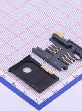 SIM-021 SIM卡连接器 自弹式 MiniSIM卡 卡座 （两件套） SMD