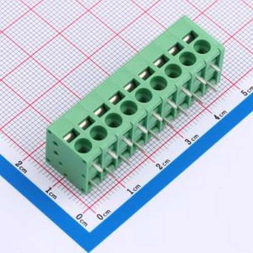 MX205R-5.0-09P-GN01-Cu-A 弹簧式接线端子 5mm 每排P数:9 排数:1