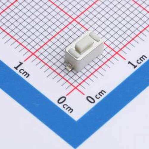 TS4A432110 轻触开关 3.5*6.1*4.3 260GF-立式贴片 白色 SMD,6.1x