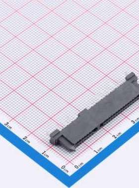 XUTS-2218-03 线对板针座 SATA7+15PIN双排直插 插件,P=1.27mm(交
