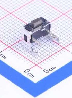 SKHLLDA010 轻触开关 7.3*4.3*3.72mm 卧插 轻触开关 插件