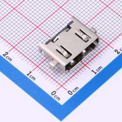 GT-HD002A-FNNG1 HDMI连接器 沉板19pin AF HDMI母座SMT SMD