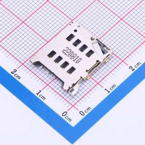 HYCW314-SIM08-180B SIM卡连接器 卡托式 MicroSIM卡 卡座 SMD