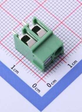DB302-5.0-2P-GN-S 螺钉式接线端子 2P P=5mm P=5mm