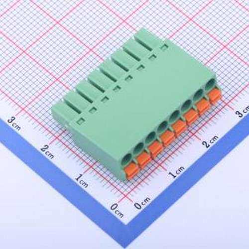 DB2EKN-3.5-8P-GN 插拔式接线端子 3.5mm 1x8P 排数:1 每排P数:8