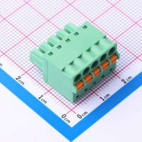 JL15EDGKD-38105G01 插拔式接线端子 1x5P 3.81mm 排数:1 每排P数