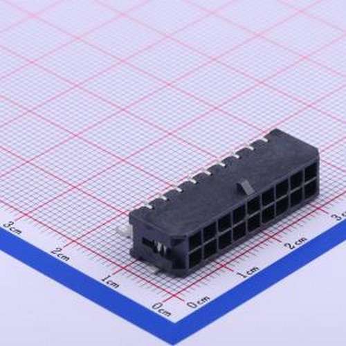 X3025WRS-2x09D-LPSW 线对板针座 2x9P 间距:3mm 卧贴 SMD,P=3mm,