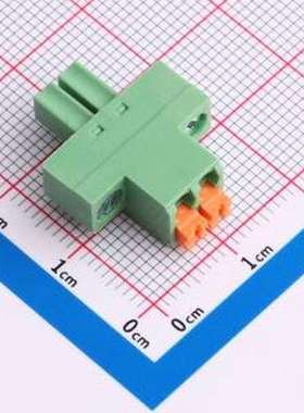 DB2EKNM-3.5-2P-GN 插拔式接线端子 3.5mm 排数:1 每排P数:2 绿色