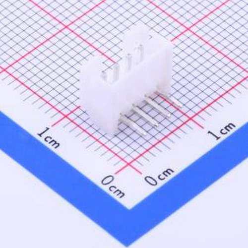 A2001WR-04P1 线对板针座 系列:PH 间距:2mm 1x4P 白色 弯插,P=2m