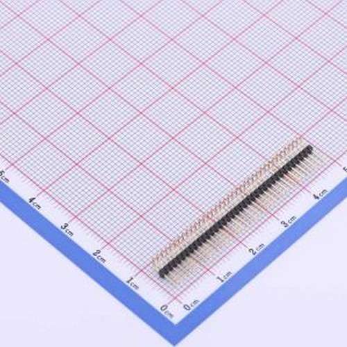 X1311WR-37J-C26D40 排针 1x37P 间距:1.27mm 方针 弯插,P=1.27mm