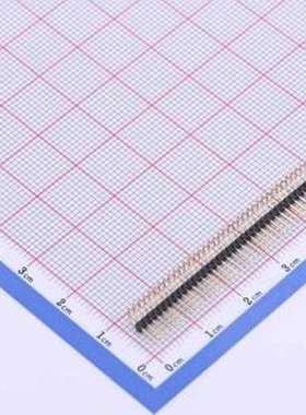 X1311WR-37J-C26D40 排针 1x37P 间距:1.27mm 方针 弯插,P=1.27mm