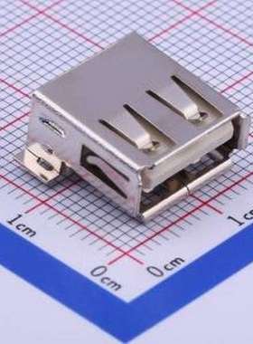 U-USBAM04P-F000 USB连接器 Type-A 母 卧贴 SMD