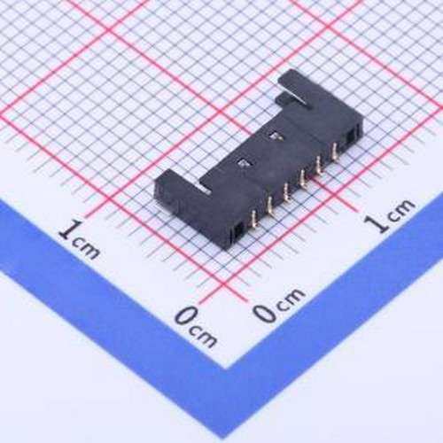 M1503RS-06-BK 线对板针座 1x6P 间距:1.5mm 卧贴 SMD,P=1.5mm,卧