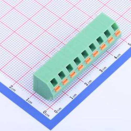 KF250NH-5.08-9P 弹簧式接线端子 1x9P 5.08mm 每排P数:9 排数:1