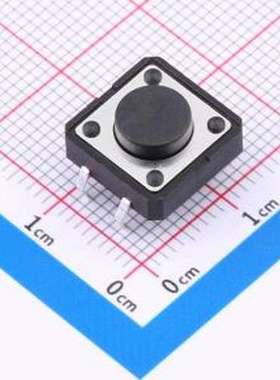 TS125CJ 250gf 009 轻触开关 12*12*5mm 立插 轻触开关 插件-4P,1