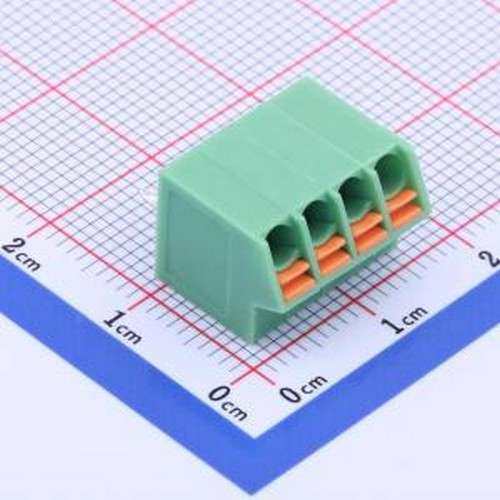 KF250NH-3.5-4P 弹簧式接线端子 1x4P 3.5mm 每排P数:4 排数:1 插