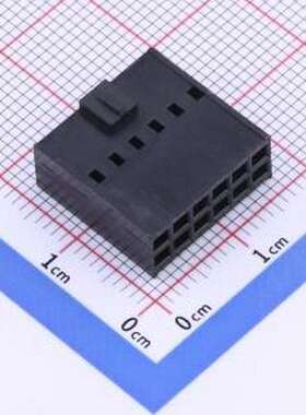 X9555H-2x06E-PT 胶壳(线对板/线对线) 2x6P 2.54mm P=2.54mm