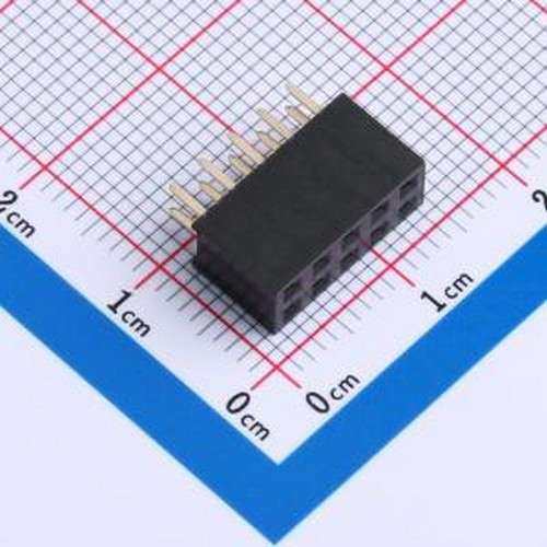MTF171-205SU1 排母 2x5P 间距:2.54mm 插件,P=2.54mm