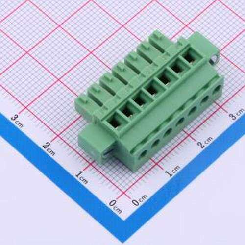 DB2EKAM-3.81-7P-GN-S 插拔式接线端子 3.81mm 1x7P 排数:1 每排P