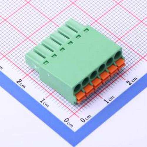 DB2EKN-3.5-6P-GN 插拔式接线端子 3.5mm 1x6P 排数:1 每排P数:6