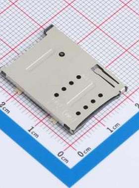 XDSM-0663-0111 SIM卡连接器 翻盖式 SMD
