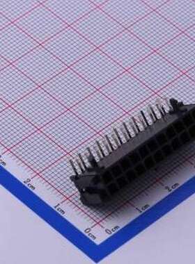 C3030WR-F-2X11P 线对板针座 2x11P 间距:3mm 弯插 黑色 弯插,P=3