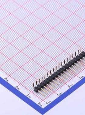 X6511WR-18H-C60D30R2 排针 1x18P 间距:2.54mm 方针 弯插,P=2.54