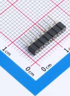 XDM200C-1-07-Z-2.8-G0 排母 1x7P 间距:2mm 直插 插件,P=2mm
