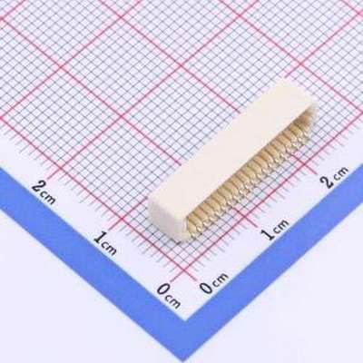 HDGC1002WR-S-2X20P 线对板针座 2x20P 间距:1mm 卧贴 系列:SHD S