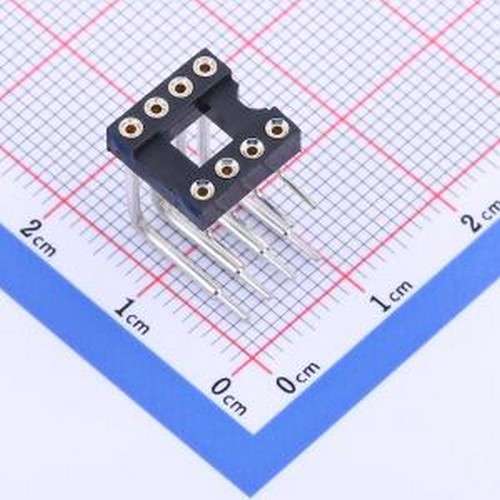 X5621FR-2x04-C762D32-2500 IC/晶体管插座 2x4P 间距2.54mm 圆孔
