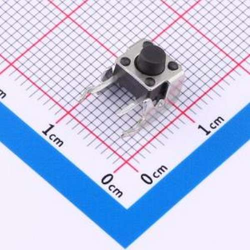 TS013-CBW0FH5.5 轻触开关 6*6*5.5mm 卧插 250GF 带支架 轻触开