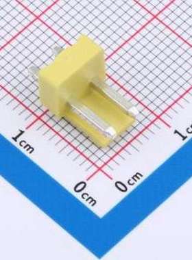 WF-1A396A2P-Y 线对板针座 间距2.0mm 直插 黄色 1x2P 插件,P=3.9