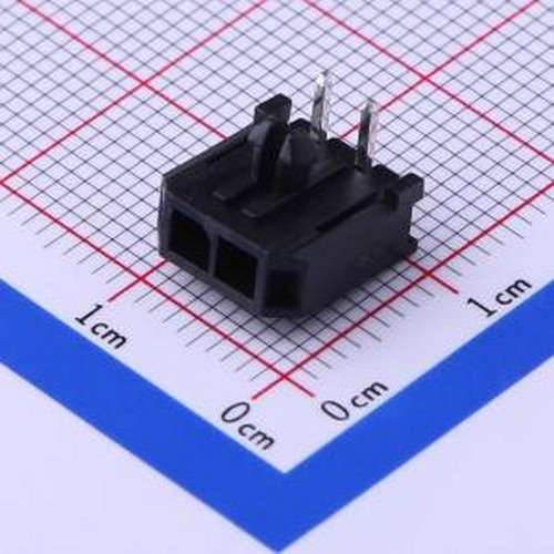 X3025WR-02-9TSN 线对板针座 1x2P 间距:3mm 弯插 弯插,P=3mm