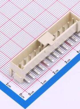 HCZZ0596-12 线对板针座 1x12P 间距:3.96mm 立贴 系列:VH 米色 S
