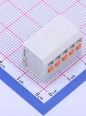 KF239-3.81-5P 弹簧式接线端子 1x5P 3.81mm 每排P数:5 排数:1 插