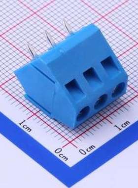 DB103-5.0-3P-BU-S 螺钉式接线端子 5mm 1x3P 排数:1 每排P数:3
