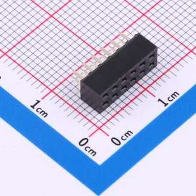 CSFA201-0602A001R1AC 排母 2x6P 间距:2mm 直插 插件,P=2mm