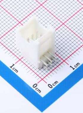 KH-A2015-2X03AW 线对板针座 间距:2mm 2x3P 白色 插件,P=2mm