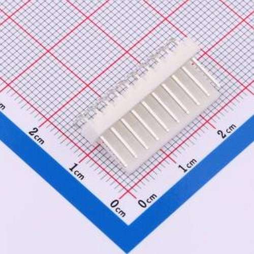 2510-10AWT 线对板针座 1x10P 间距:2.54mm 弯插 弯插,P=2.54mm