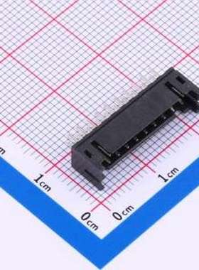 IPCW207W2ANB01V 线对板针座 2x10P 间距:2mm 直插 黑色 插件,P=2