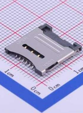 SMO-1545 SIM卡连接器 翻盖式 MicroSIM卡 卡座 SMD