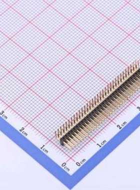X1321WR-2x32J-C40D18 排针 2x32P 间距:1.27mm 方针 弯插,P=1.27
